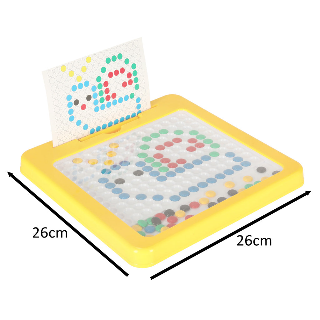 Magnetisk tavle Montessori prikker gul