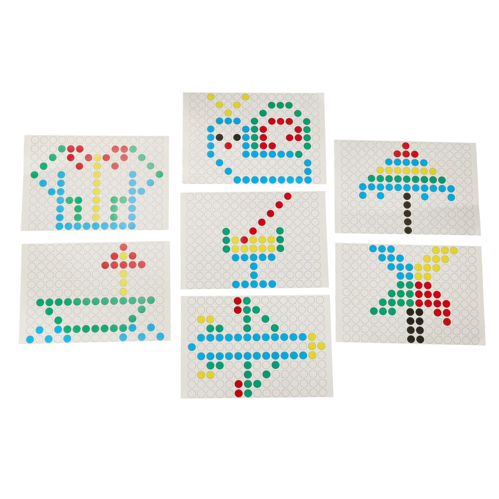Magnetisk tavle Montessori prikker gul