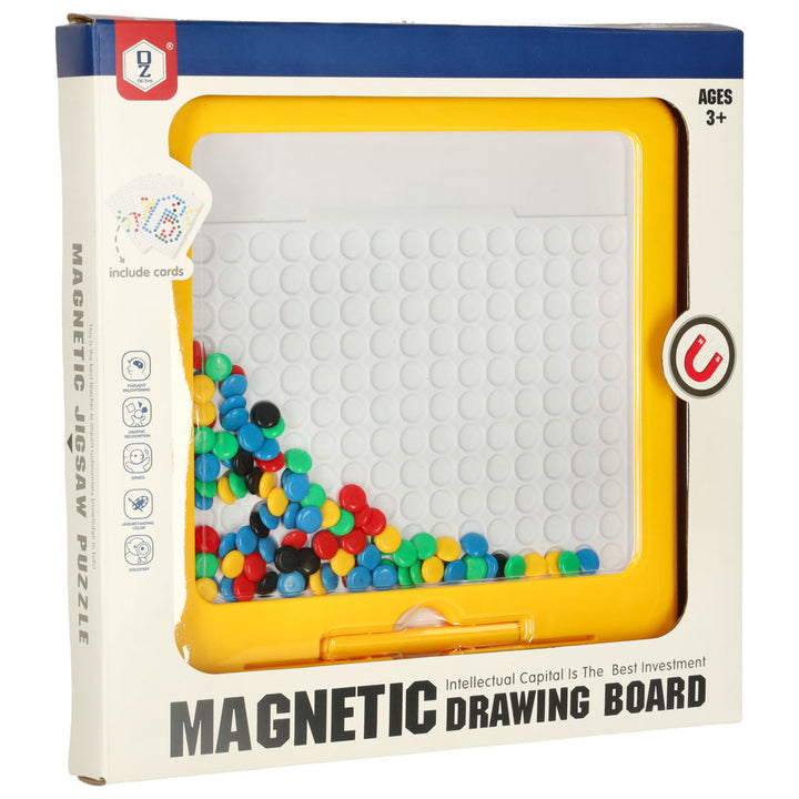 Magnetisk tavle Montessori prikker gul