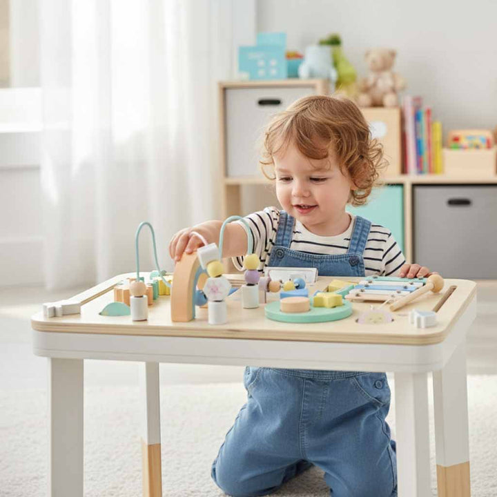 Lulilo montessori manipulationsbord i pastel