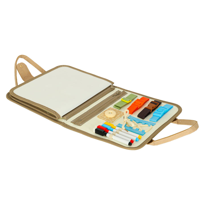 Sensorisk sensorisk Montessori manipulationsbræt dinosaur-etui
