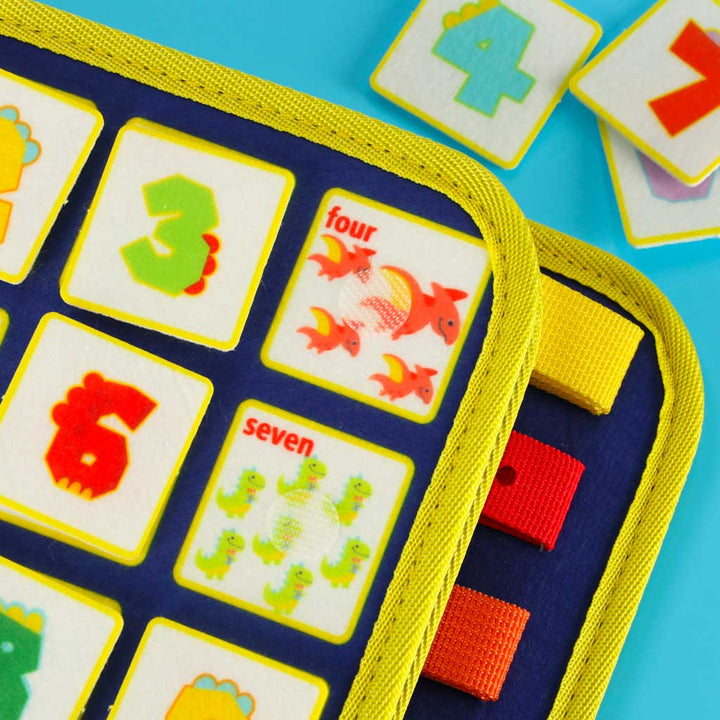 Sensorisk sensorisk Montessori manipulerende bræt rygsæktaske blå
