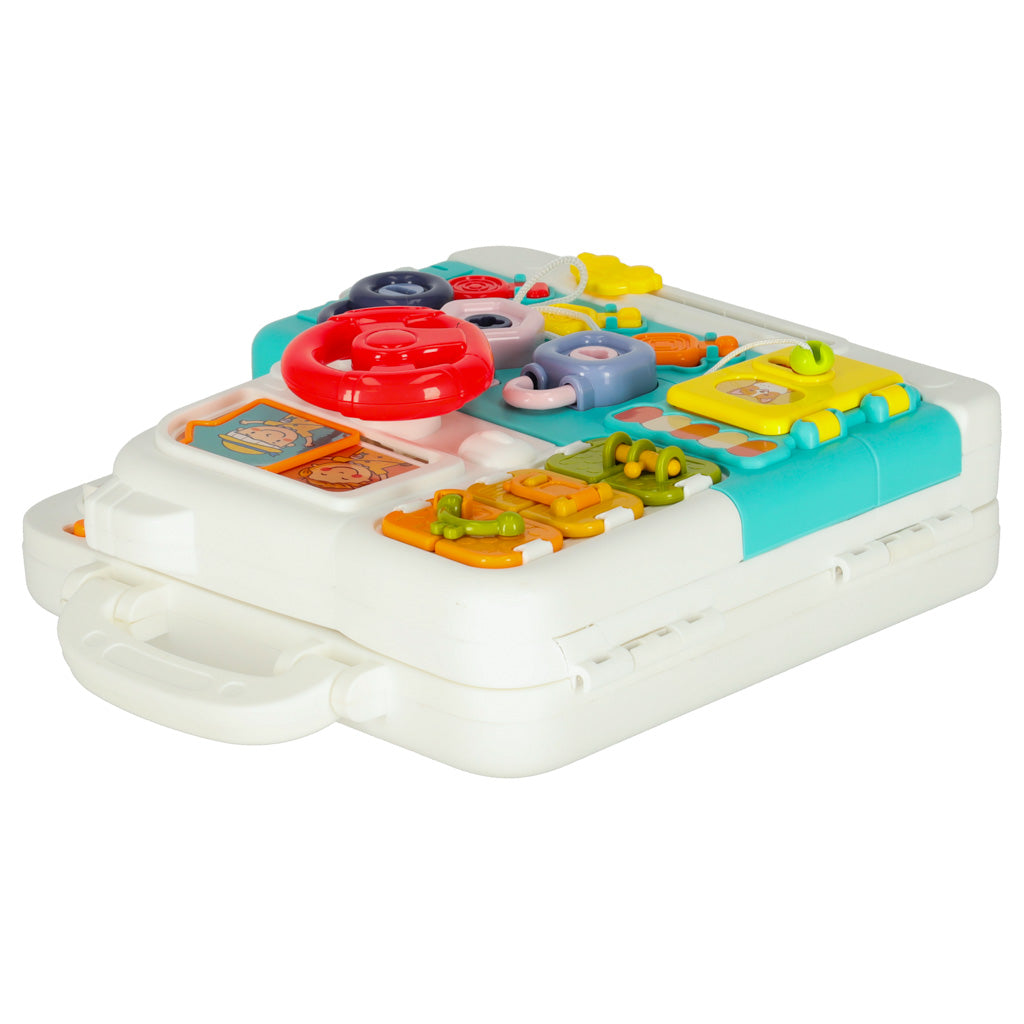 Sensorisk montessori manipulationsbræt montessori etui knopper bamse XXL lys lyd