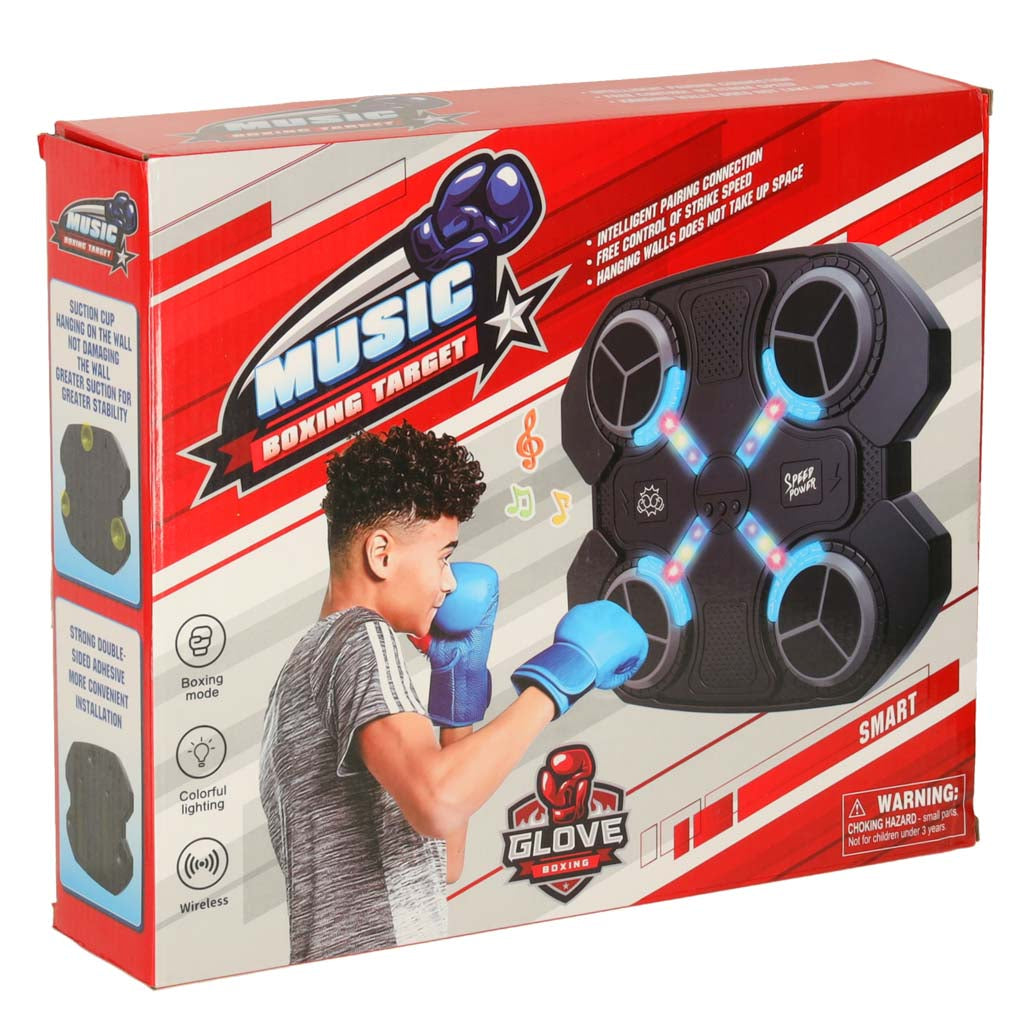 Bokseskjold vægtræner musik Bluetooth LED USB