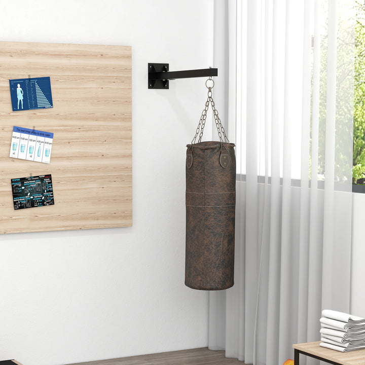 Boksesækbeslag, vægbeslag, 9 beslag, stål, op til 100 kg, sort