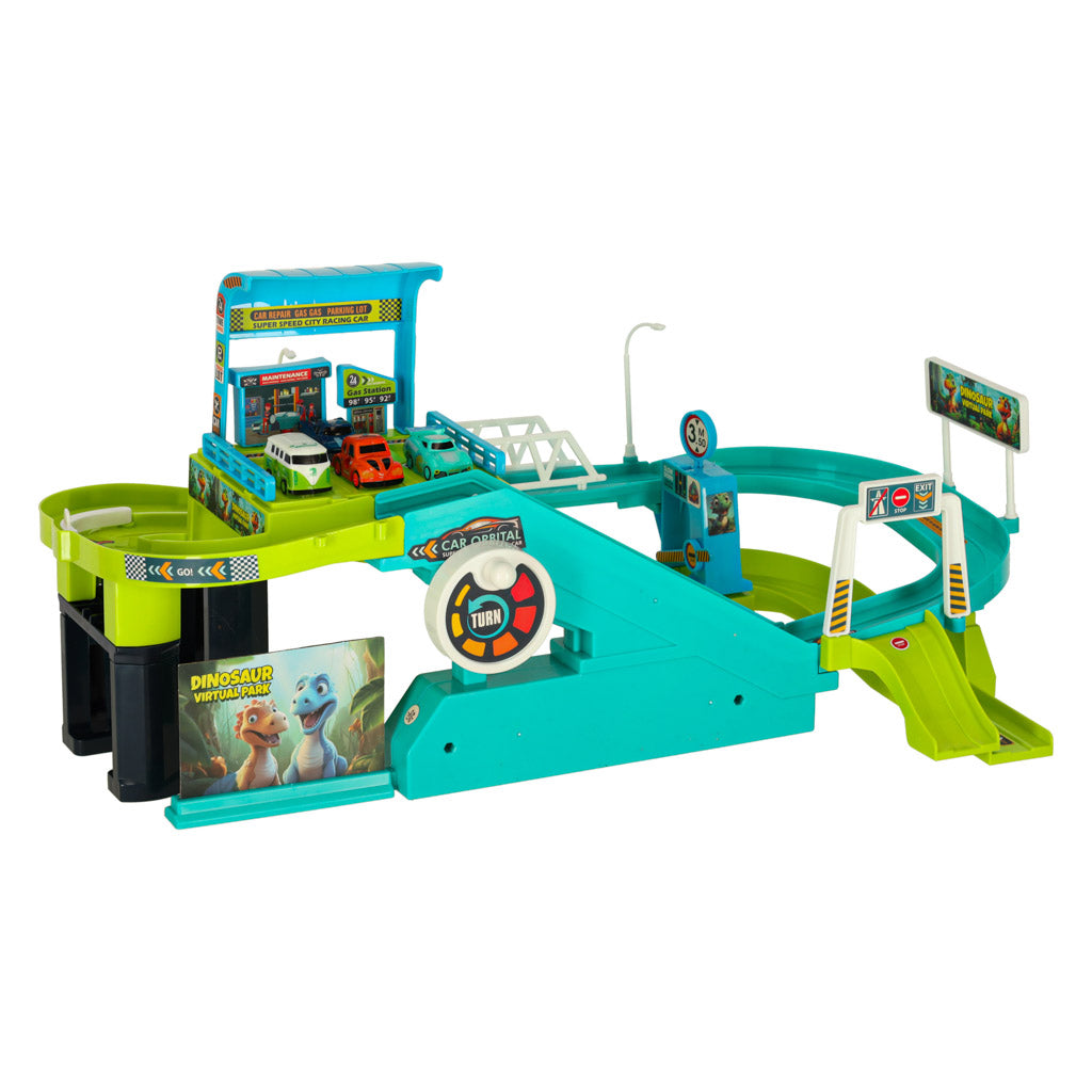 Bilbane parkeringshus dinosaur 4 biler