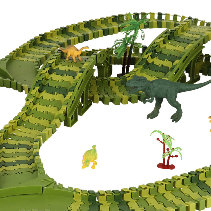 Racerbane dinosaurer biler 240 elementer