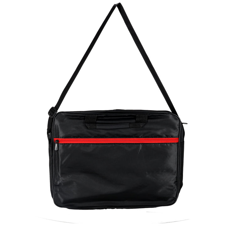 Laptoptaske 15,6 tommer etui etui med rem dokumentmappe dame herre sort