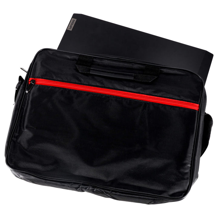 Laptoptaske 15,6 tommer etui etui med rem dokumentmappe dame herre sort