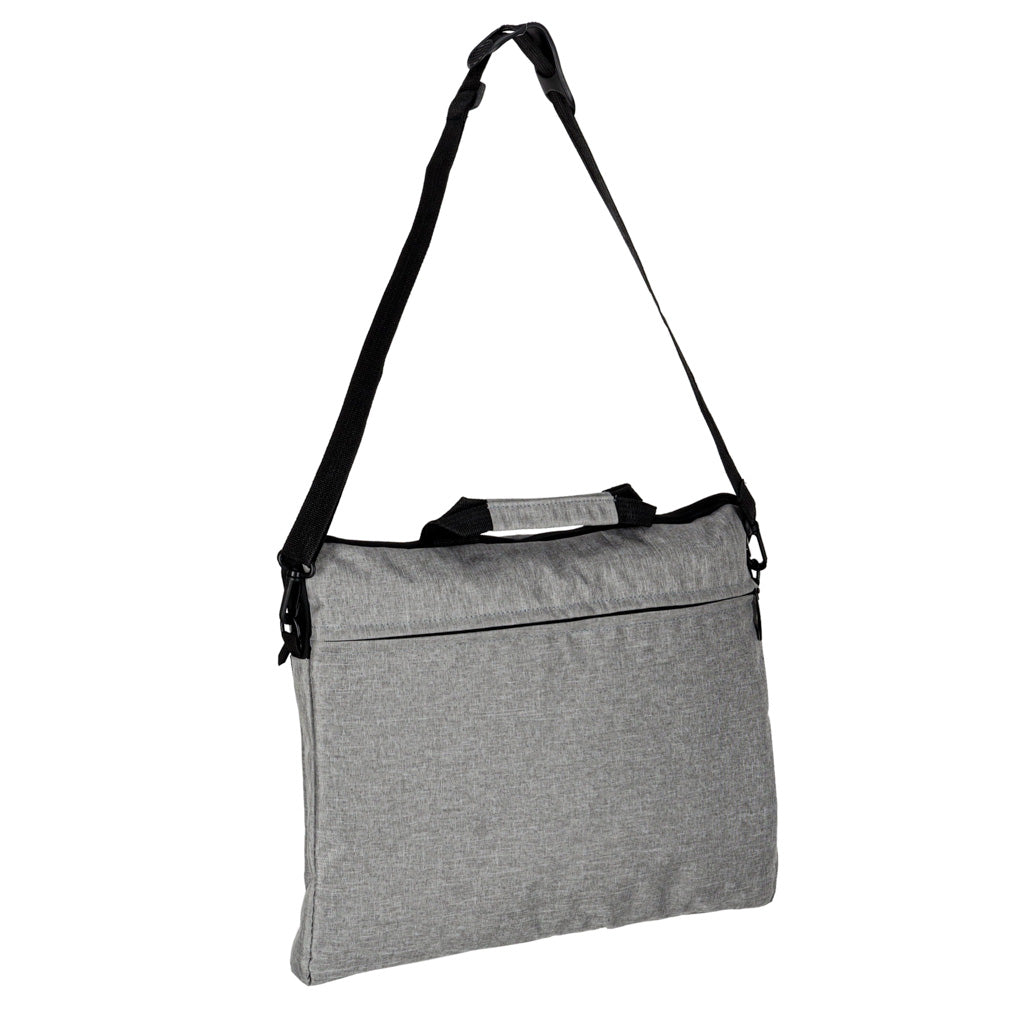 Laptoptaske 15,6 tommer etui med rem dokumentmappe dame herre grå