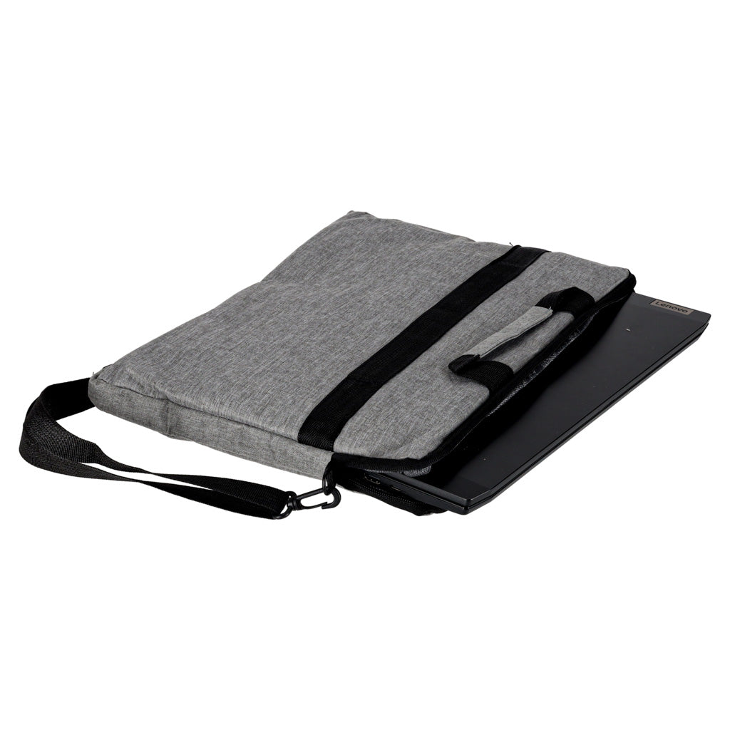 Laptoptaske 15,6 tommer etui med rem dokumentmappe dame herre grå