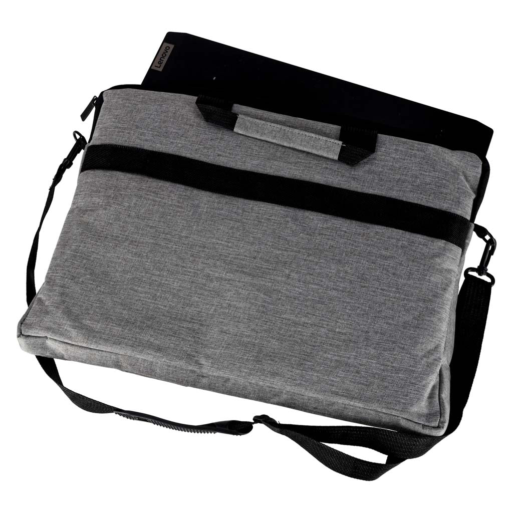 Laptoptaske 15,6 tommer etui med rem dokumentmappe dame herre grå