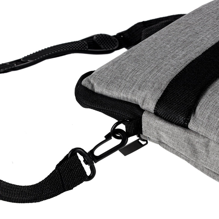 Laptoptaske 15,6 tommer etui med rem dokumentmappe dame herre grå