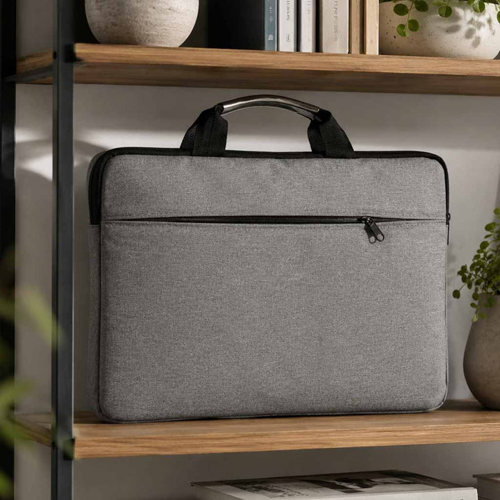 Laptoptaske 15,6 tommer etui cover dokumentmappe dame herre grå