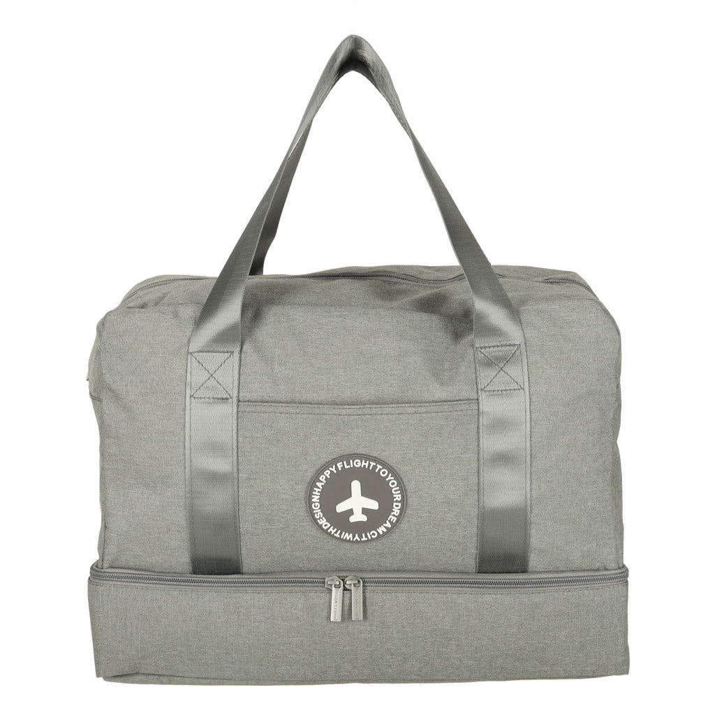 Rejsetaske håndbagage 39 x 18 x 30 cm grå