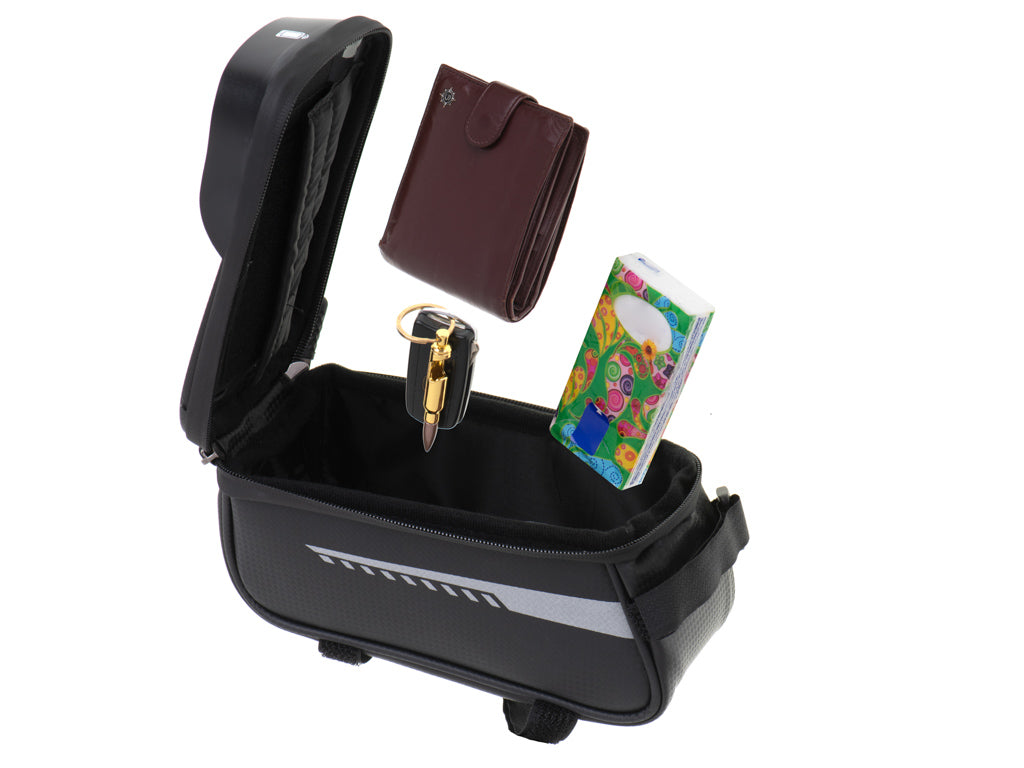 Cykeltaske, vandtæt telefonholder