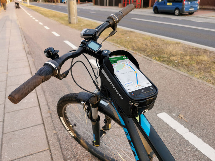 Cykeltaske, vandtæt telefonholder
