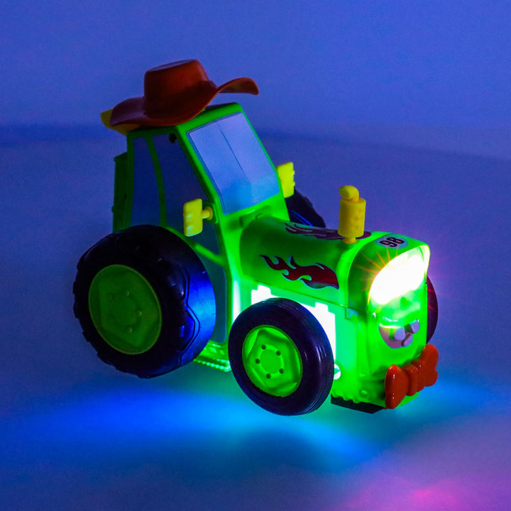 Traktor RC traktor hoppende dansende lyd grøn