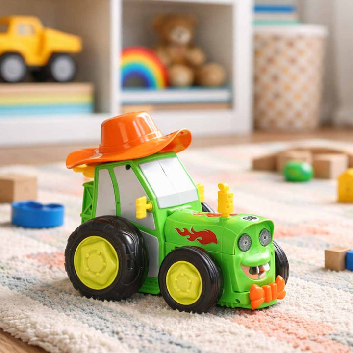 Traktor RC traktor hoppende dansende lyd grøn