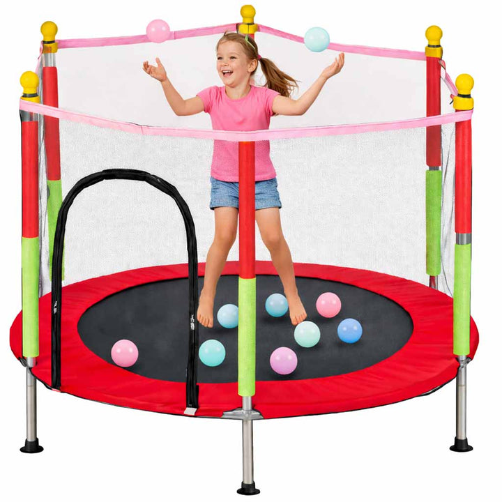 Havetrampolin til børn 140 cm rød