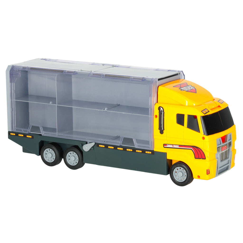 Transporter lastbil TIR-kaster + metalbiler entreprenørmaskiner