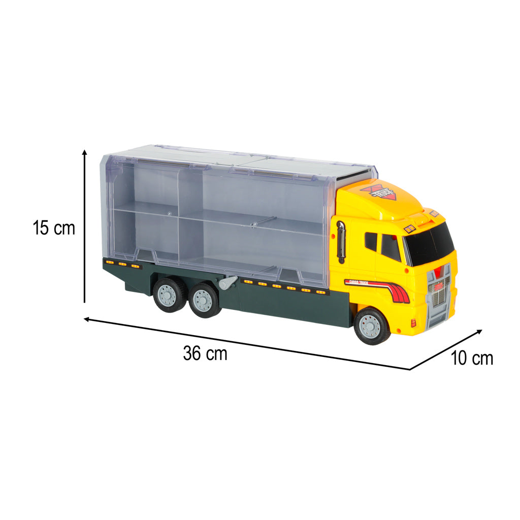 Transporter lastbil TIR-kaster + metalbiler entreprenørmaskiner