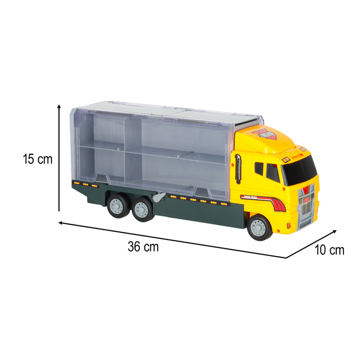 Transporter lastbil TIR-kaster + metalbiler entreprenørmaskiner