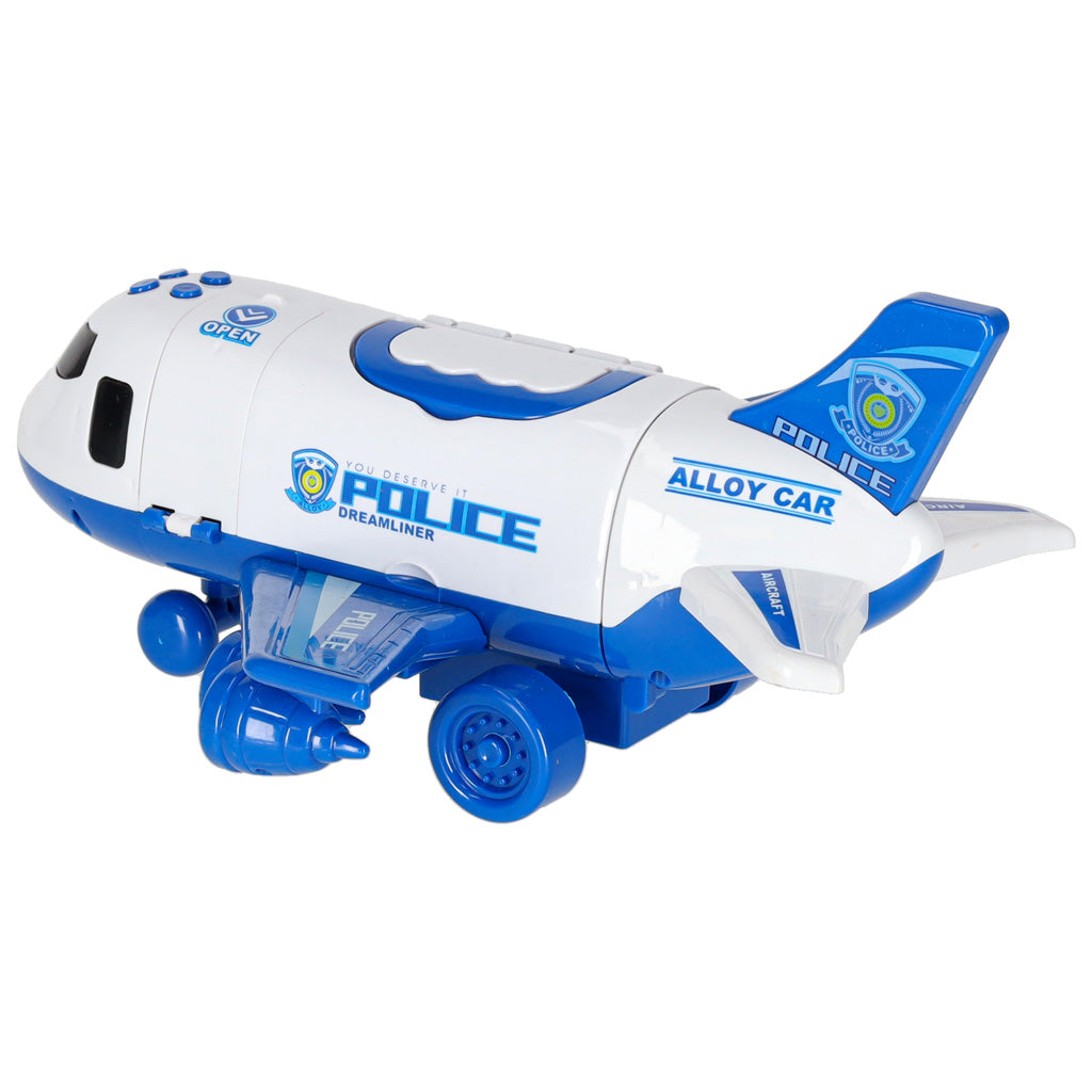 Transportfly + 3 politibiler