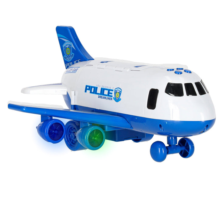 Transportfly + 3 politibiler