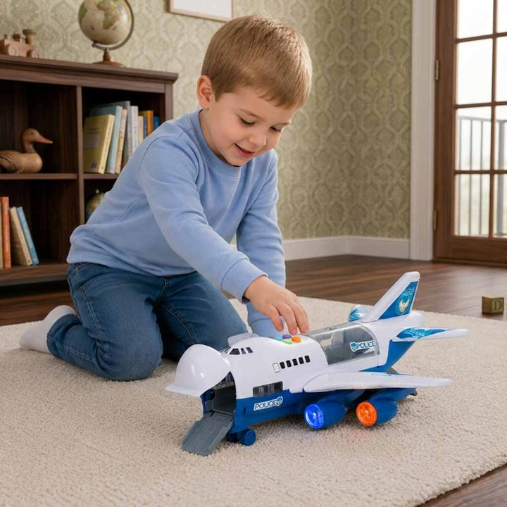 Transportfly + 6 biler politi side/front