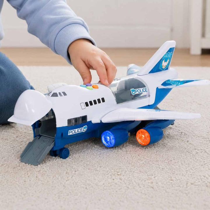 Transportfly + 6 biler politi side/front