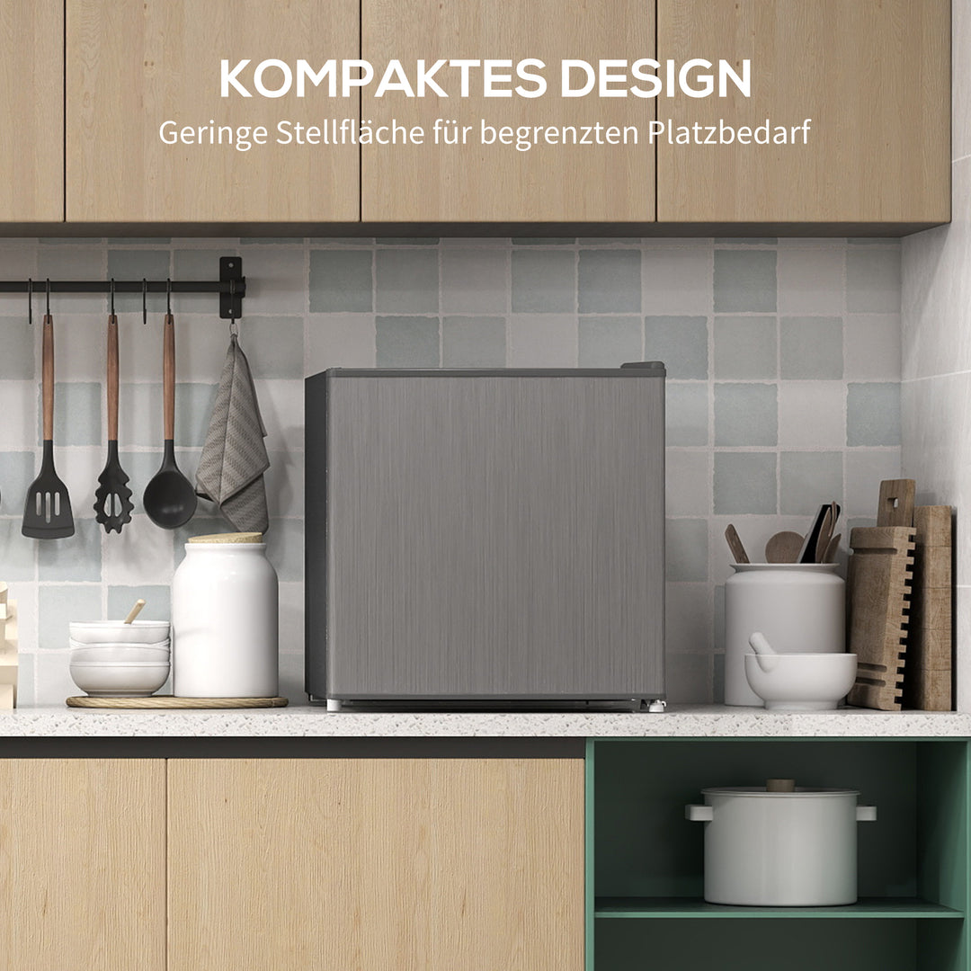 Minifryser 35 l fryseboks elektrisk fritstående 161w minifryser 47 x 44,2 x 48,8 cm grå