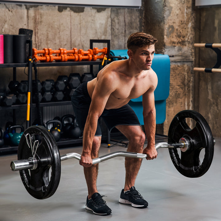 Vægtskive, sæt med 2, 15 kg pr. plade, tre håndtag, gulvbeskyttende gummibelægning, metal