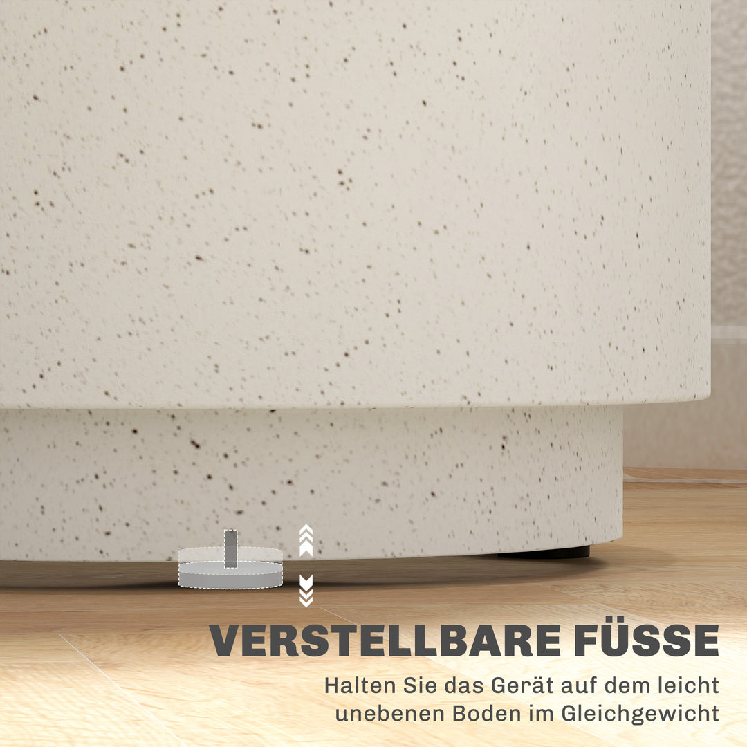 Sidebord i betonlook 37 cm x 37 cm x 43 cm Uorganisk malmpulver Grå