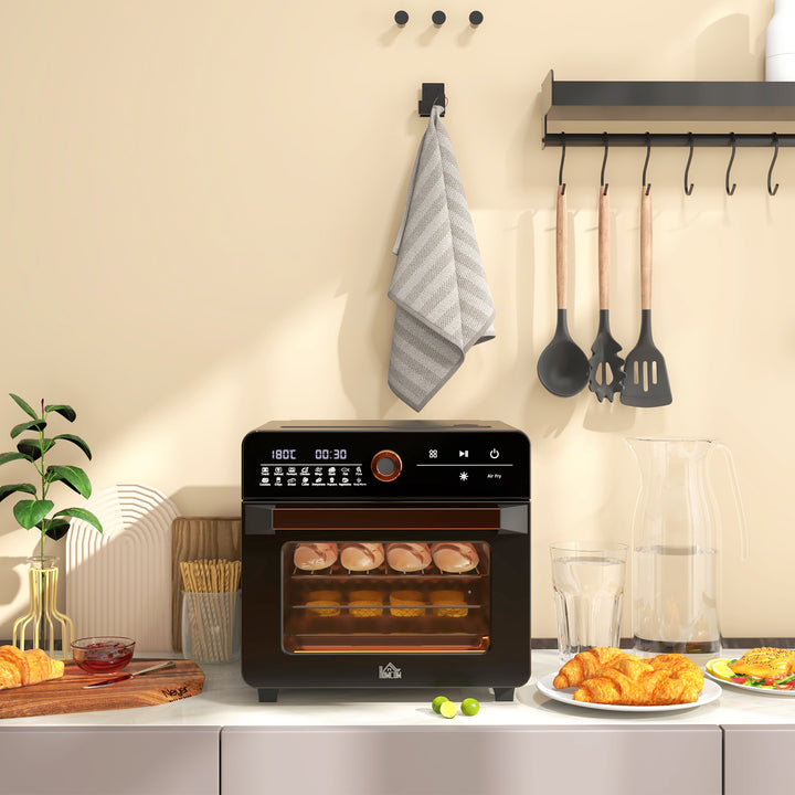 Miniovn, 20 l, miniovn, 40-220°c, 17 tilstande, timer, 36 x 37 x 34,5 cm, sort