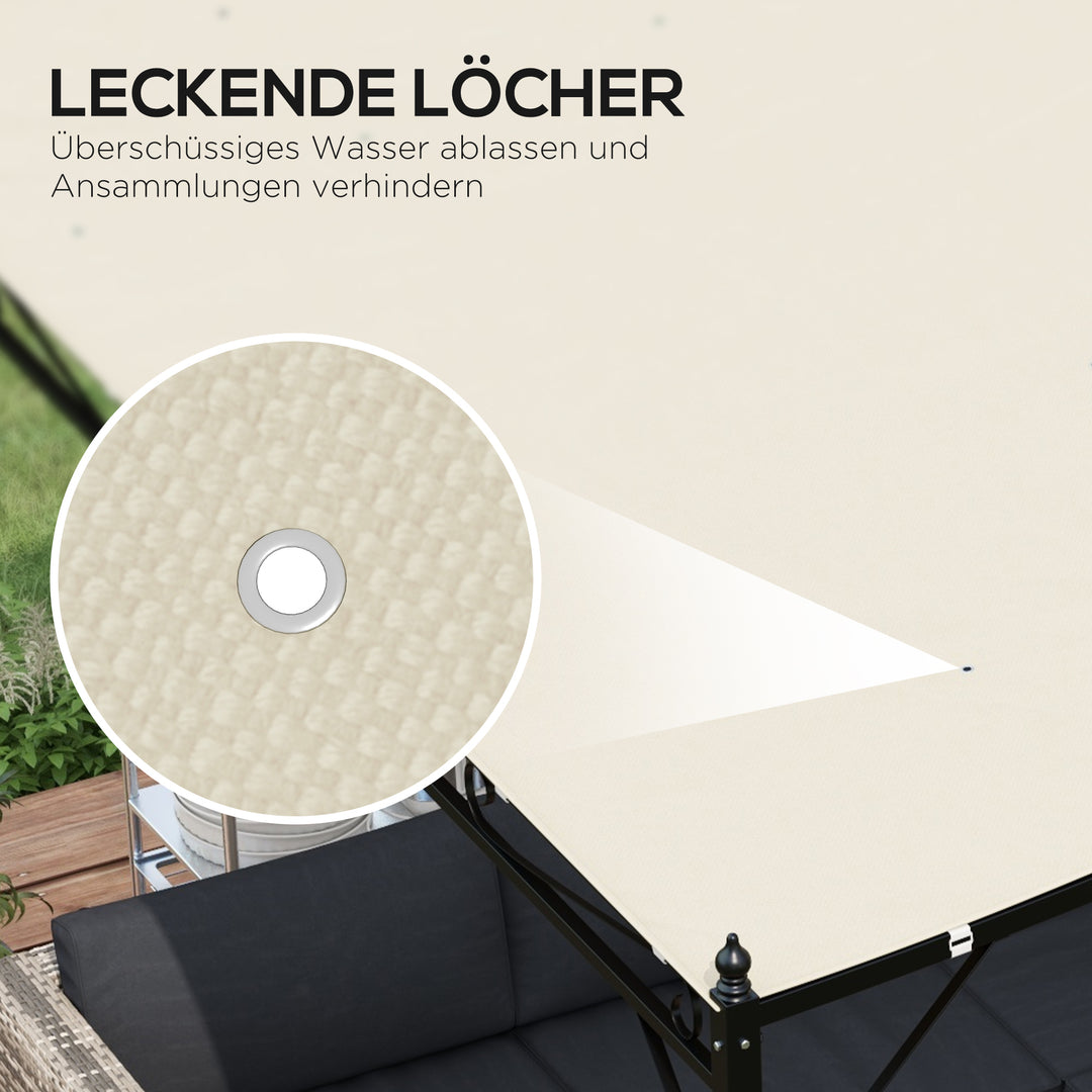 Markiseudskiftningstag, vejrbestandigt, 297 cm x 243 cm, beige