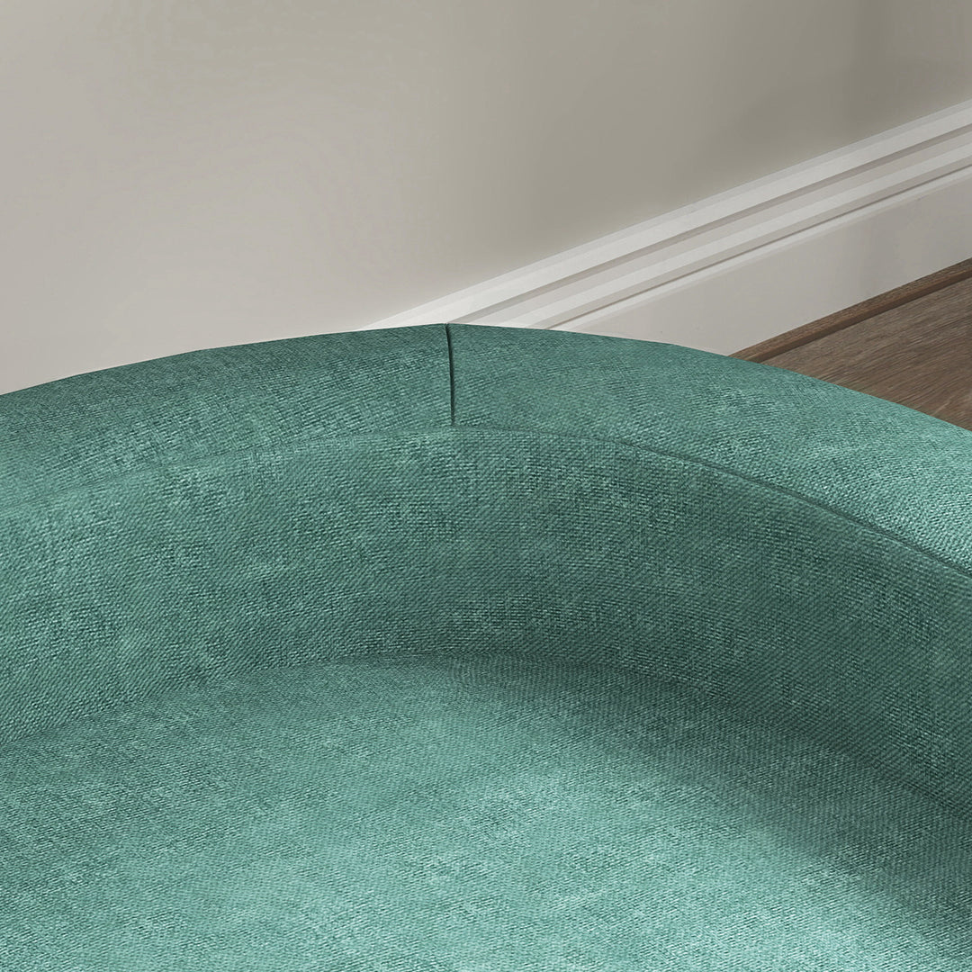 Hundeseng hundesofa kæledyrssofa, eukolyptustræ, 98 x 67 x 25 cm, grøn