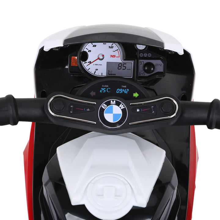 Elektrisk børnemotorcykel bmw s1000rr elmotorcykel med musik, forlygter, børns elmotorcykel til børn fra 18-36 måneder rød