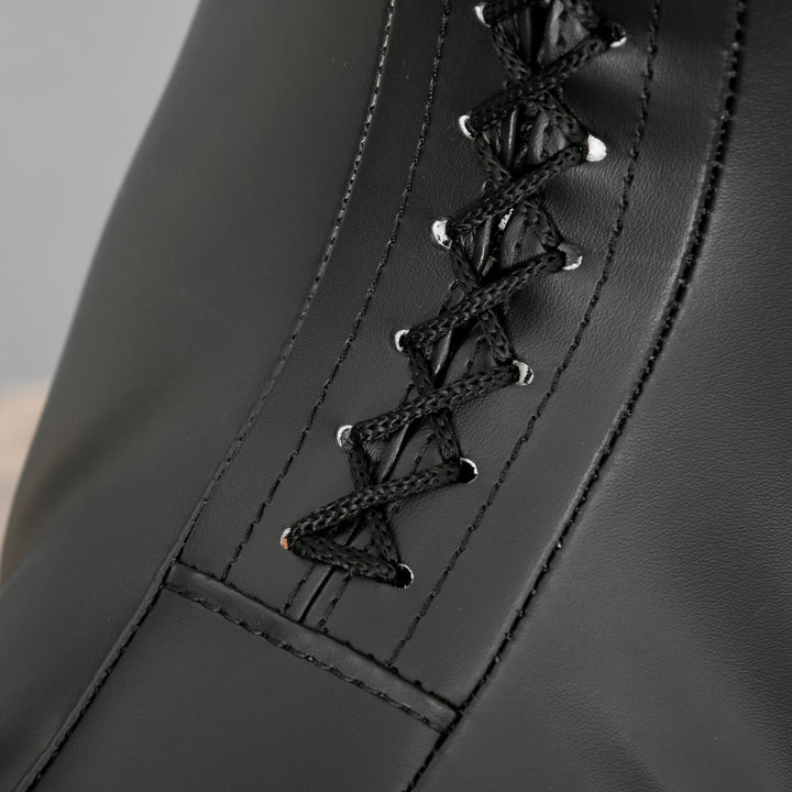 Boksesæk stående 180 cm voksne stående boksesæk boksedummy boksesøjle humanoid design kraftig boksesæk tung boksesækstativ til professionelle og begyndere sort