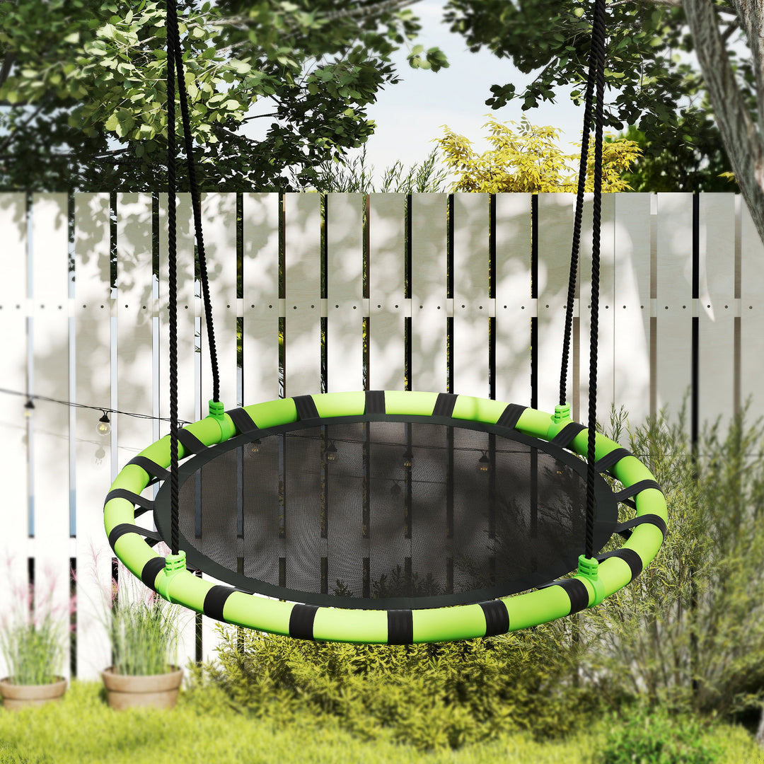 Børnegynge, 150 kg lasteevne, 100 x 180 cm, metal, skum, sort