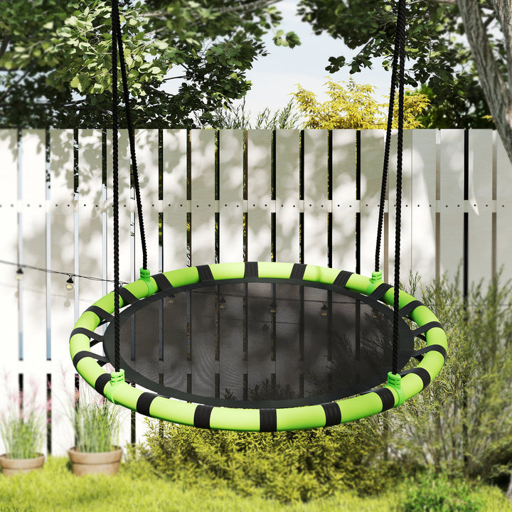 Børnegynge, 150 kg lasteevne, 100 x 180 cm, metal, skum, sort