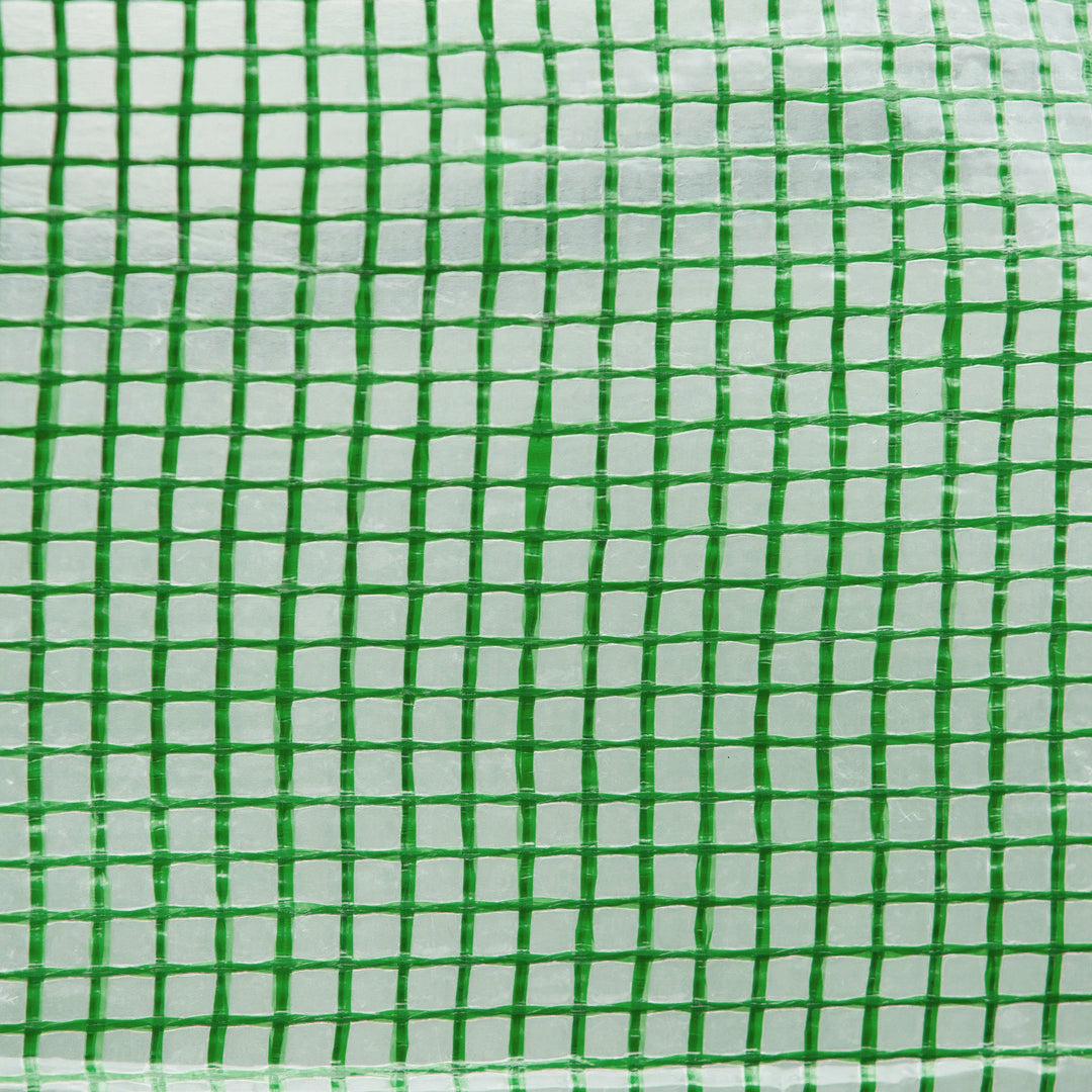 Drivhus 350x200x200cm plastdrivhus til tomathus med dør, 6 vinduer, galvaniseret stålfilmtunnel, pe, stabil drivhusplantetunnel, inklusive jordankre og reb, grøn