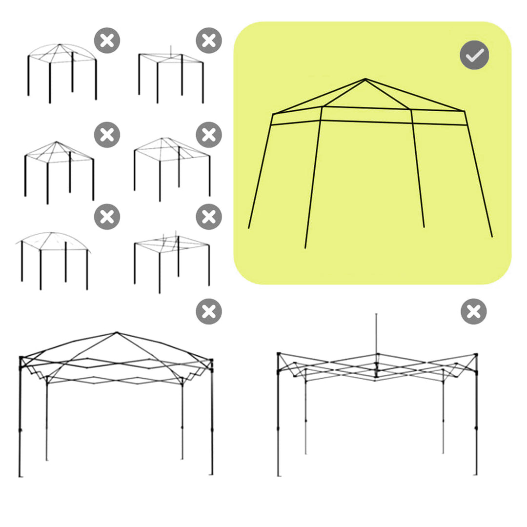 Gazebo udskiftningstag, udskiftningsovertræk til 3 x 3 m havepavillon, udskiftningstag til havetelt, upf 50+, oxfordstof, lysegrå