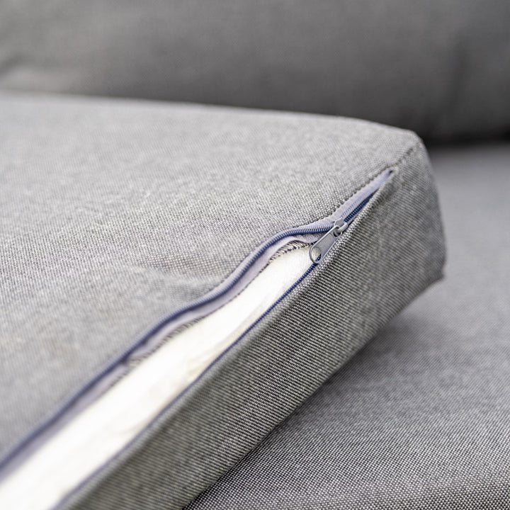 Havemøbelsæt til terrasse og have, antracit og brun