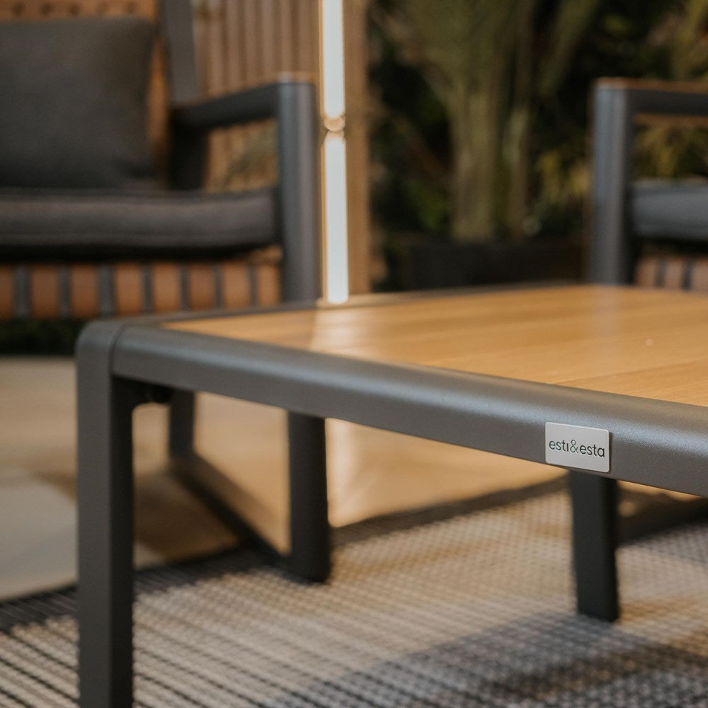 Moderne havemøbelsæt, sofa, 2 lænestole og bord