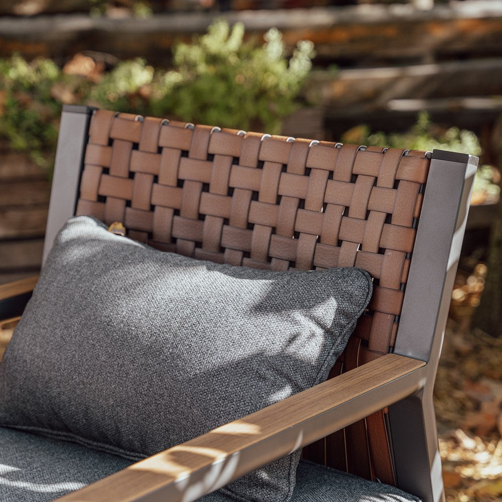 Moderne havemøbelsæt, sofa, 2 lænestole og bord