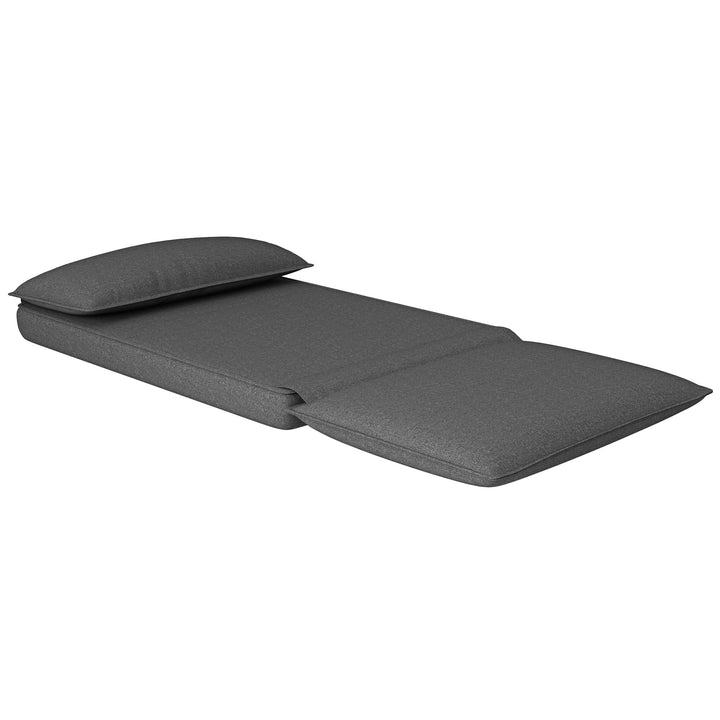 Lænestol, 6-vejs justerbar ryglæn, åndbart stof, integreret nakkestøtte, antracit