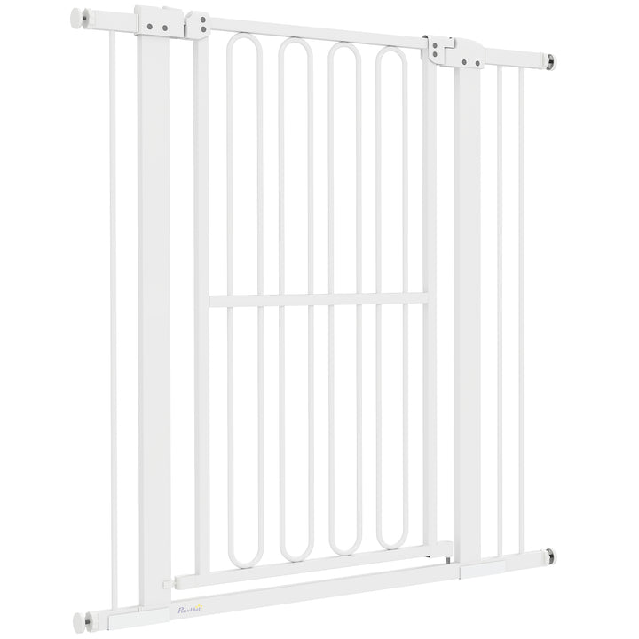 Hundesikkerhedsgitter, 76-104 cm spærregitter uden boring, trappegitter