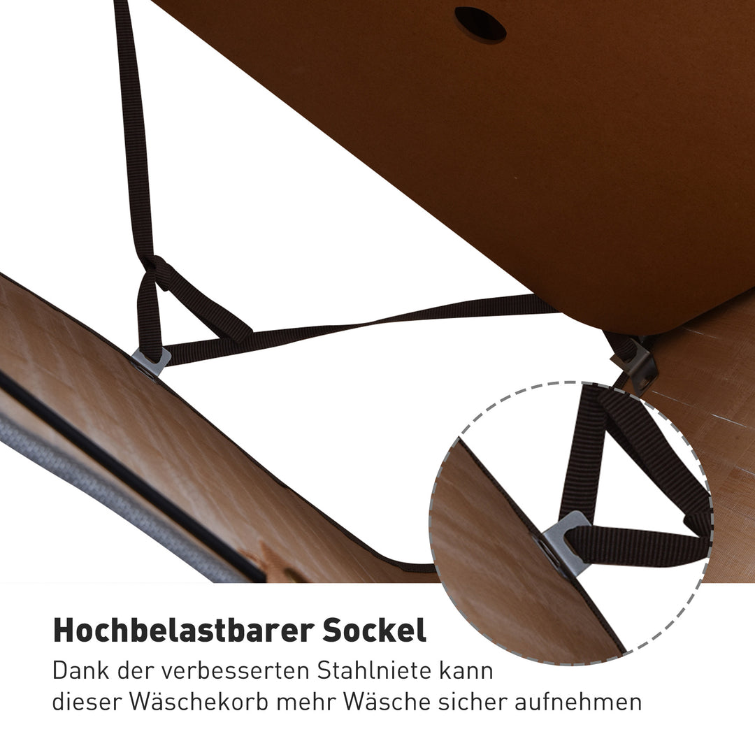 Vasketøjskurv, 70 l vasketøjskurv med låg, aftagelig foring, vasketøjsboks til badeværelse, 40 x 30 x 60 cm, grå