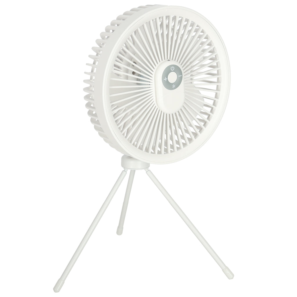 Mini stående bordventilator hvid